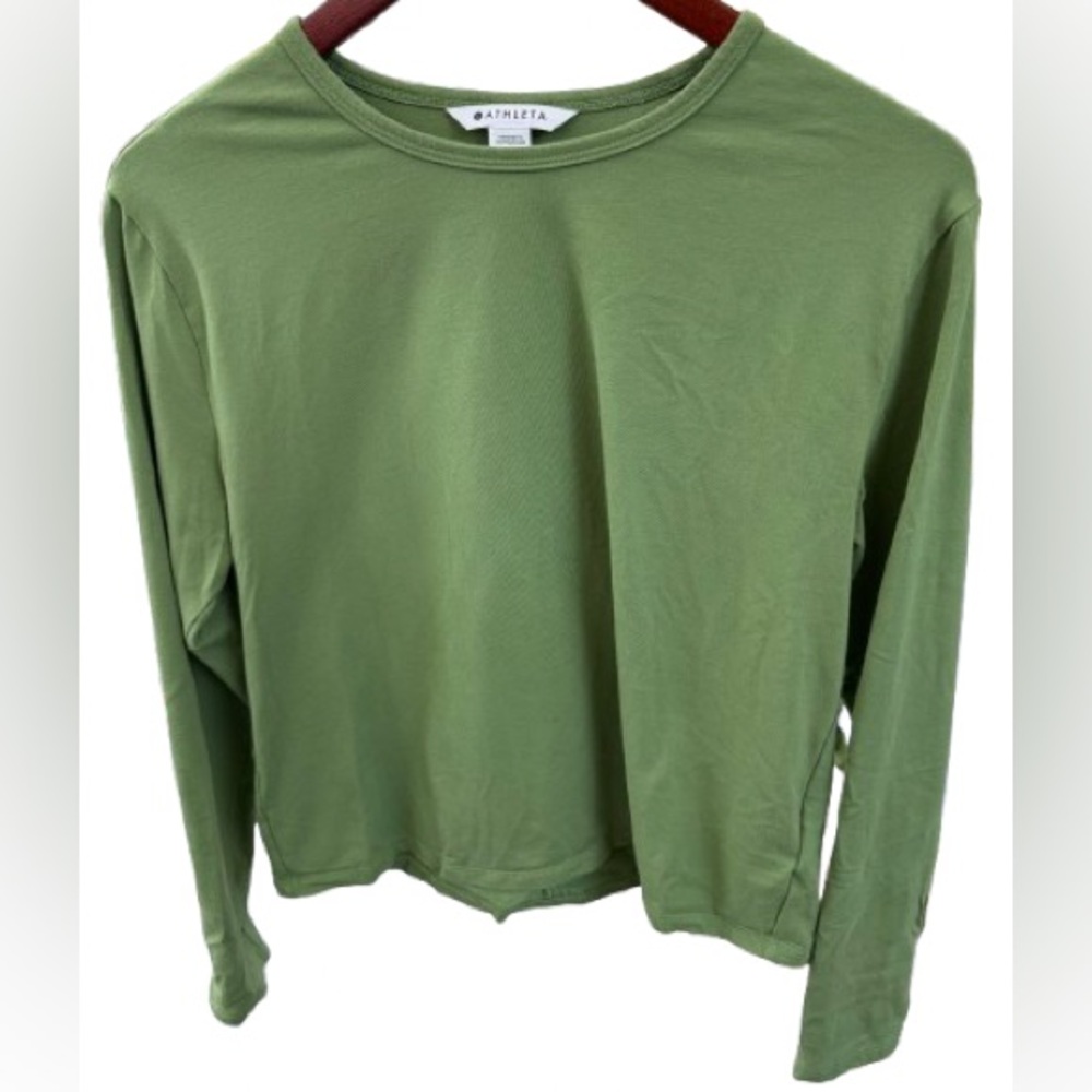 Athleta Olive Long Sleeve Shirt